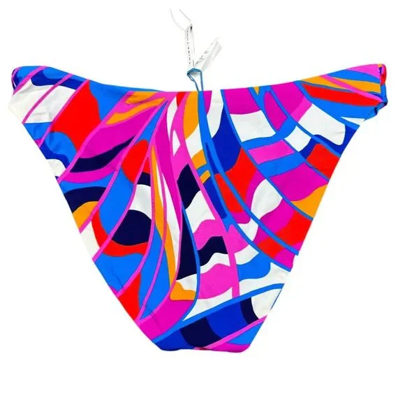 Trina Turk Rio Reversible French Cut Bikini Bottom Women's Size 14 - Picture 2 of 13